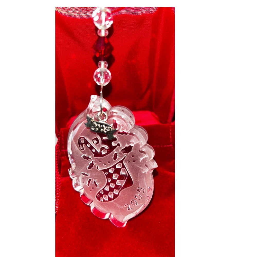 Waterford Crystal 2005 Songs of Christmas Collection Ornament Festive Stocking